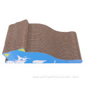 Multi-functional corrugated paper cat scratching board pet